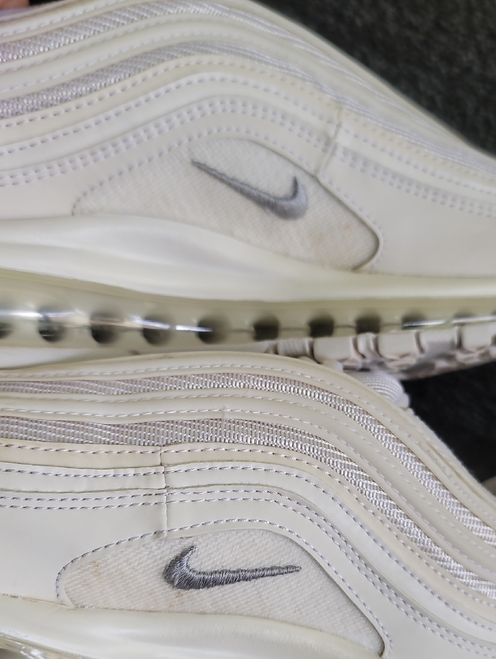 Nike Air Max 97 'Triple White' Mens 9 Ships Today - Picture 13 of 16